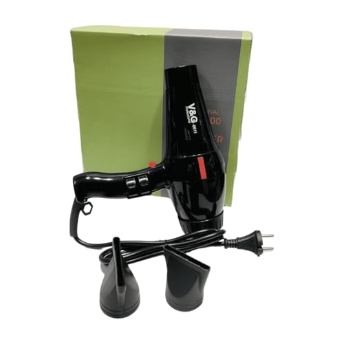 Image of SMS India V&G Salon Professional Hair Dryer 1800-2000 Watts 2 Setting Hair Dryer (Hot And Cold) 8811, Black
