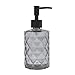 Produktbild MSV Seifenspender Quincy | mit Pumpe | Flüssigseifen-Spender | Glas | 300ml | Langliebig und Robust | matt schwarz