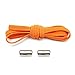 BXXPUMM 1 Paar Sneakers Metall Capsule Button No Tie Schnürsenkel Elastische Schnürsenkel Kinder und Erwachsene Lazy Shoestrings-Deutschland,orange