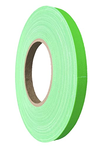 GGR Supplies T.R.U. CGT-80F Fluorescent Green Spike/Gaffers Tape 1/2 in x 60 yd &ndash; Superior...