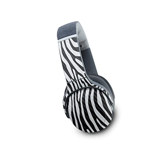 Image of MightySkins Carbon Fiber Skin Compatible with Skullcandy Crusher Evo Wireless - Black Zebra | Protective, Durable Textured Carbon Fiber Finish | Easy to Apply | Made in The USA