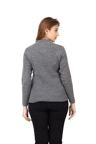 Image of TWENTY ME Winter Wear Casual Solid Acrylic Soft & Warm High Neck Skivvy for Women's