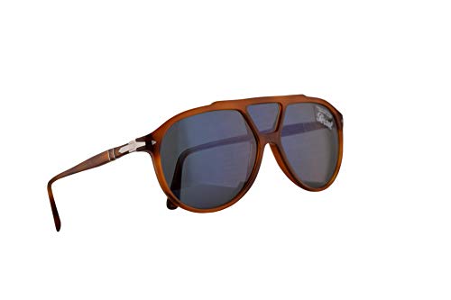 Persol 3217-S Sunglasses Terra Di Siena W/Light Blue Lens 59Mm 9656 Po 3217S Po3217S Po3217-S #TOP14