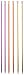 Boye Anodized Aluminum Metal Knitting Needle Set, 6pc, US Sizes 6'' - 8''