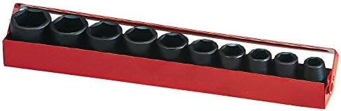 Genius Tools TF-006 10 Piece 1/2" Dr. Metric Impact Socket Set