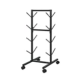 BXKCFYBSQ Skateboard Storage Rack with Wheels,Surfboard Rack Stand Holder,Indoor Outdoor Display Rack,Holds 3/4/5 Skateboards Accessories(4-Layer)