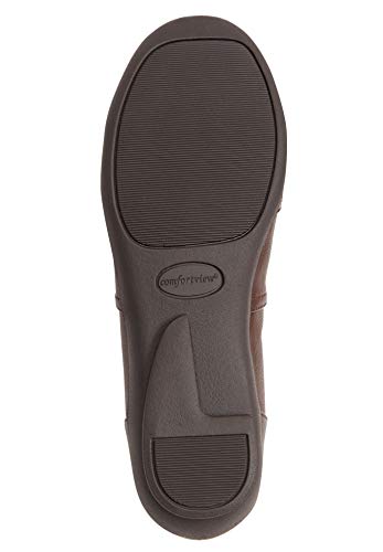 Comfortview Women's Wide Width The Amelia Flat Shoes - 8 1/2 Ww, Black #TOP3