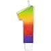 Wilton W2811-1040 Rainbow Candle, Numeral 1
