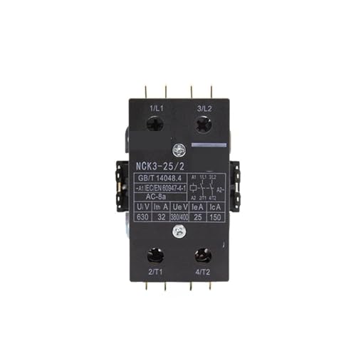 Contacteur AC NCK3-25/2 25A 220V de coupure pour circuit électrique monopasé
