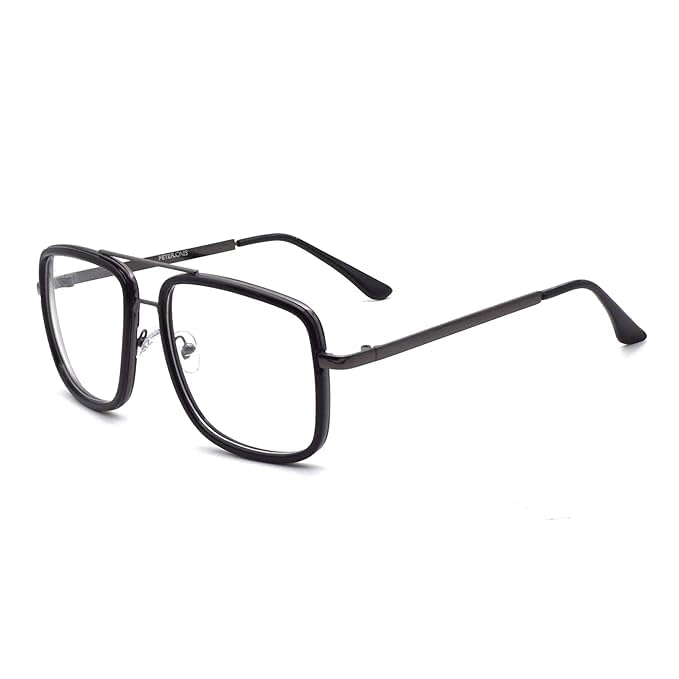 Desire Tony Stark Sunglasses Mens Square Fashion Oversized Metal Frame Sun Glasses Retro Clear Shades Men-image-32