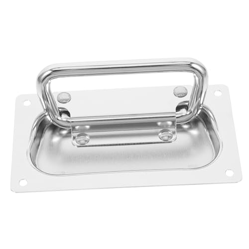 GAROZATION Heavy Duty Recessed Spring Handle 120mm×70mm for Toolbox Chest Industrial Equipment Case Pull Handle