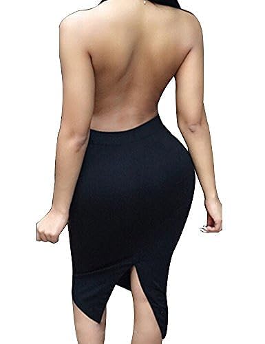 Image of Babydoll Dress - Melatllic - Women's Slim Fitting Dress Pleated Club Sexy - Dress for Women - Casual Summer Dresses - Cocktail Party Bodycon Dress - Body Hugging. (Free Size, Black)