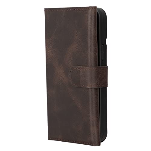 Bayelon Iphone 13 Pro Max Case, Trifold Full Grain Leather Wallet Case, Detachable Magnetic Phone Wallet, Flip Cover With Card Slots, Kickstand, Case For Iphone 13 Pro Max With Magsafe (Tiguan Brown) #TOP6