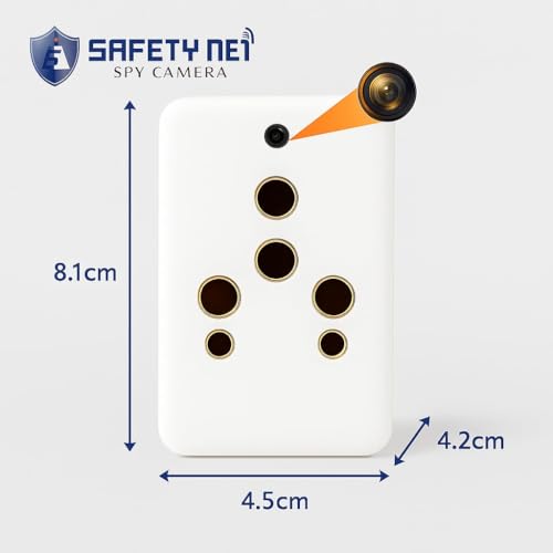 Image of SAFETYNET 1080P Full HD WiFi Security Camera | 24 /7 Continuous Power | iWFCam App Live View | Motion Detection | Loop Recording | Mobile & PC Monitoring (Plug Camera)