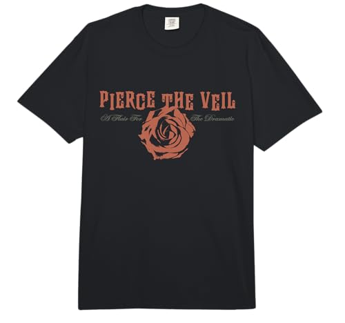 Official Pierce The Veil A Flair for The Dramatic Rose Comfort Colors Adult Heavyweight T-Shirt