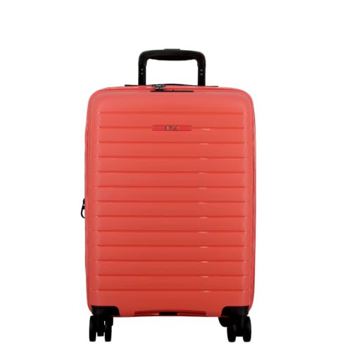 Valise cabine extensible JUMP Striper 55x35x20 cm corail - 2