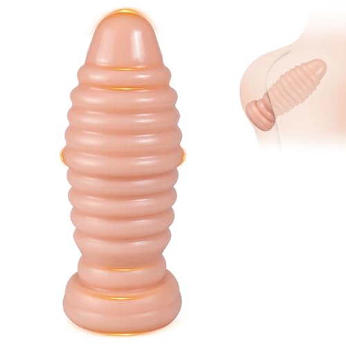 BDSMYEE groß Analplug Φ 7 CM,Buttplug Analdildo XXL Analkugeln Analspielzeuge Fisting Plugs Sexspielzeug Analdehner Anal Expander Anal Toys erotisches Sex Spielzeug für die Männer (Fleischfarbe)