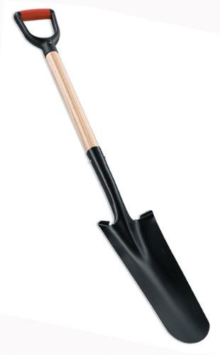 Corona Clipper pala de drenaje con mango en D 16 GA