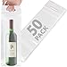 50pk Wine To Go Bag - Perfect Use For Restaurant, Bar & Travel Bags - Sturdy Handle And Tamper Proof Seal - Clear Plastic