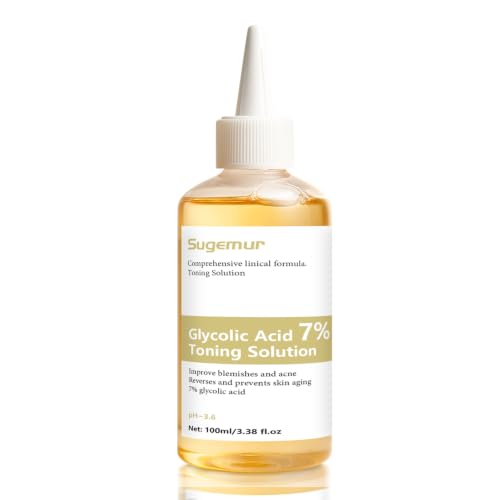 Eveellyn Ácido Glicólico 7% Tónico Facial Exfoliante, Glycolic Acid, Apto para Todo Tipo de Piel, Cuidado Facial Diario, Reduce Imperfecciones, Piel Radiante (100ml) (100 ml)