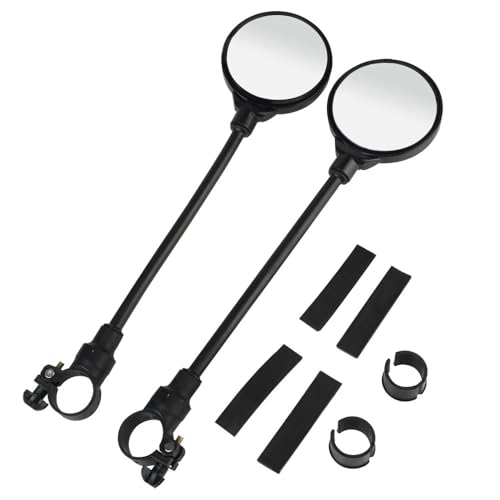 Espejos retrovisores de motocicleta universales regulables de cristal convexo