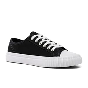 Unisex Center Low Top Canvas Sneaker|Black|Vulcanized