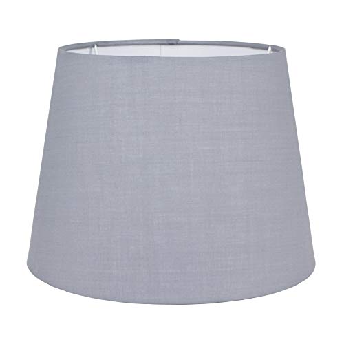 MiniSun | Modern Tapered Light Shade in a Grey Fabric Finish | Floor Lamps & Torchieres, Home Décor & Improvement Essential | 250mm Shade Width