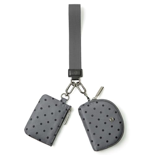 Image of Mum's Memory Mini Zip Around Wristlet Wallets for Women -KeyChain Wallet with Detachable Dual Pouch Wristlet -Key Chain Coin Purse Small Wallets