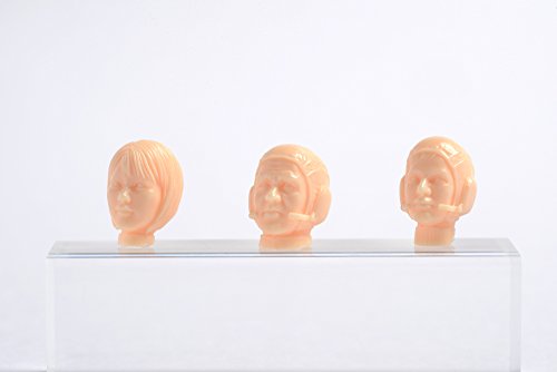 Têtes de mercenaires 1/20 résine pour corriger les visages ratés de maquette