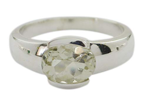 Bague en Argent Sterling et améthyste verte RIYO