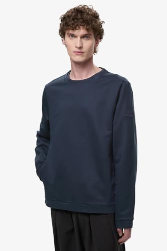 Pull col rond bleu Premiata taille L pour eviter les hauts qui se deforment