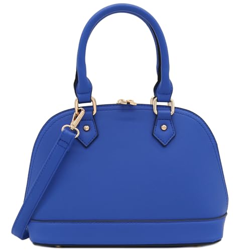 Zip-Around Classic Dome Satchel (Royal Blue)