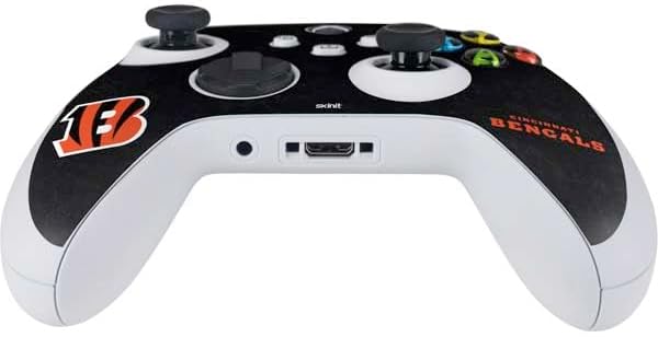 Skinit Decal Gaming Skin Compatible with Xbox Series S Controller - Officially Licensed NFL Cincinnati Bengals - Distressed Design