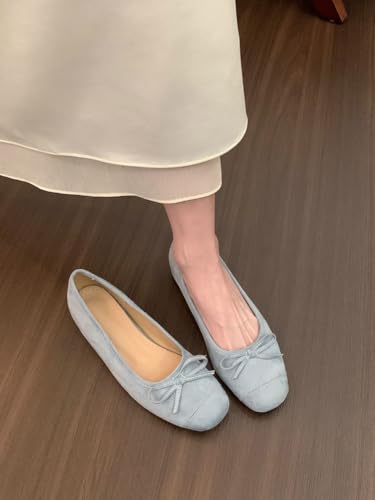Niction Women's Mary Jane Shoes Round Toe Flats with Bowknot Slip On Comfortable Shoes Women Ballet Flats for Wedding Work Office Business3