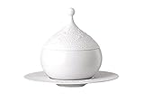  Rosenthal - Zauberflöte Sauciere 3-TLG. Weiß Design : Björn Wiinblad 0,55 l