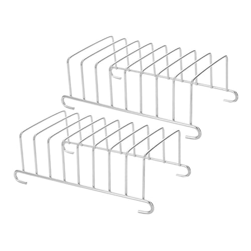 Hemobllo 2pièces Porte-toast Acier Inoxydable Support De Pain Pratique Et Durable Pour Cuisine Barbecue Et Activités Extérieures