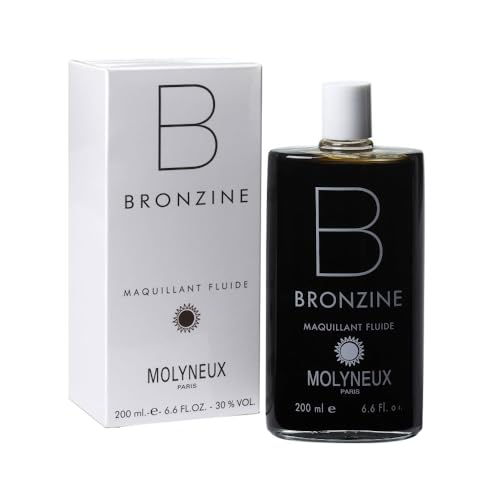 MOLYNEUX Bronzine, Maquillaje fluido para el cuerpo, leche teñida para el cuerpo, autobronceador, fabricado en Francia, 200ml