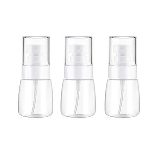 Empty Spray Bottles, 1oz/30ml Small Fine Mist Spray Bottle for Perfume, Skincare, Makeup, Cleaning Product, Refillable Travel Containers Plastic 3 Pack