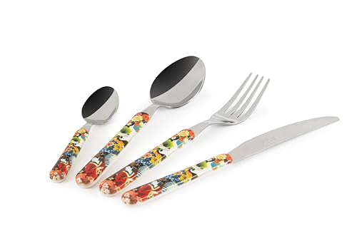 Excelsa Kimono Set 24 Posate, Acciaio INOX, Manico in Plastica