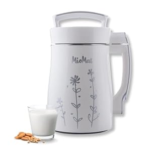 8in1 Plant Based Milk Maker | Make 40oz of Natural Almond Milk, Soy Milk, Oat Milk, Coconut Milk, and more … + soups, porridges, smoothies, purées… | Automatically, at the touch of a button