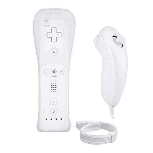Homyl Gesto Controlador e Nunchuck Game Controller Remoto para Console, Branco