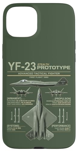 YF-23 �X�e���X�퓬�@ �~���^���[ �W�F�b�g�d�l �C���t�H�O���t�B�b�N �I���[�u �X�}�z�P�[�X iPhone 15 Plus �p
