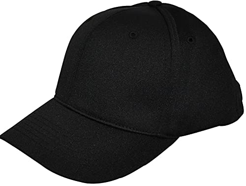 Smitty | HT-306 | 6 Stitch Flex Fit Umpire Hat | Baseball Softball Umpire Choice (Black, Large (7 5/8-8))