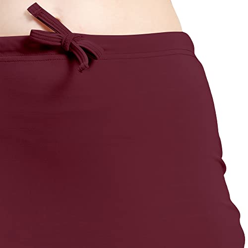 Image of Amazon Brand - Anarva Women Cotton Blended Saree Shapewear Regular Petticoat Skirt For Saree