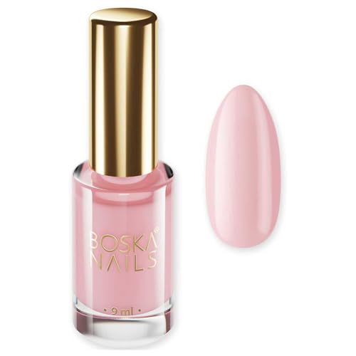 Boska Nails Esmalte de Uñas Apricata Nº 664 Clásico, Larga Duración Secado Rápido Rosa Suave 9 ml Alto Brillo Alta Cobertura Nutritivo