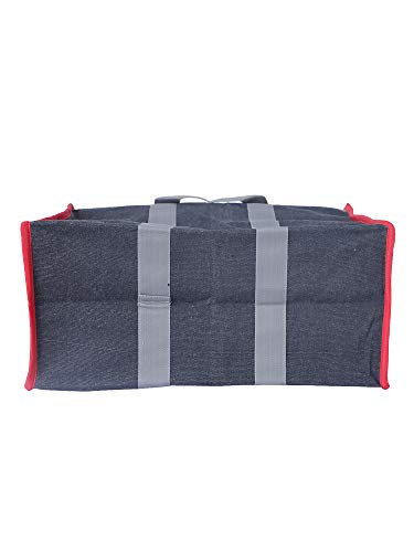 Image of (#B2B212228CA Eco Friendly Reusable Foldable Fabric Grocery Vegetable Shopping jhola Bag Heavy Canvas 1 pc Large 17x8x13 inch