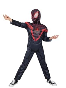 Rubies - Marvel offizielles Spider-Man Miles Morales Kostüm für Kinder - Spiderverse - Größe 3-4 Jahre