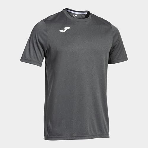 Joma - Camiseta Deportiva Manga Corta Hombre - Ligera y Transpirable Ideal para Todo Tipo de Deporte - Combi 2XL-3XL- Gris Melange