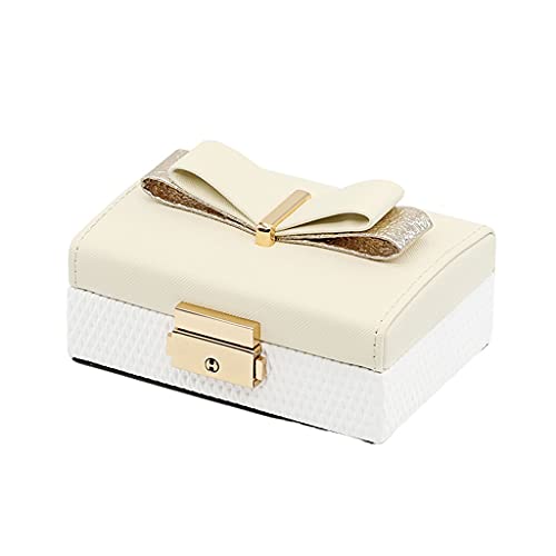 Caja organizadora de Joyas, Exquisita Caja de joyería con Forma de Mariposa con Cerradura, Caja de Almacenamiento de Ropa portátil de Lujo de Alta Gama, Estuche de joyería para