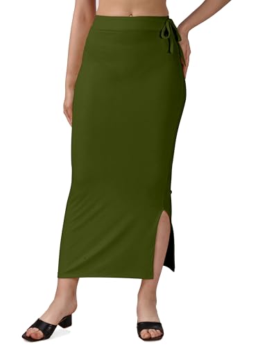 Image of Mehrang Microfiber Saree Shapewear Petticoat for Women, Cotton Blended Shape Wear Dress for Saree